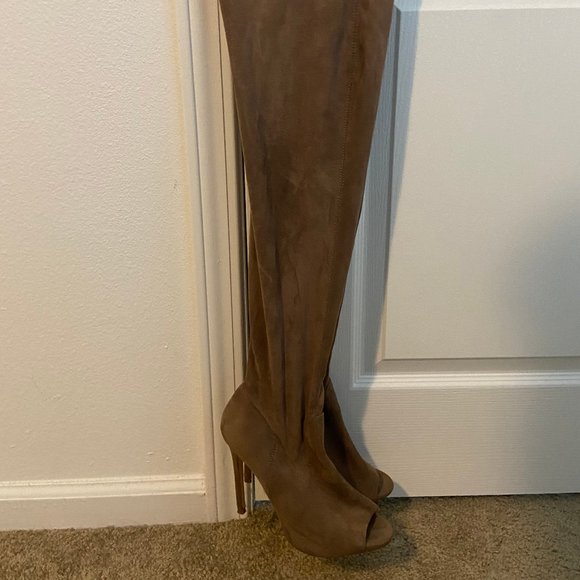 Forever 21 Shoes - Peep-toe Thigh Highs